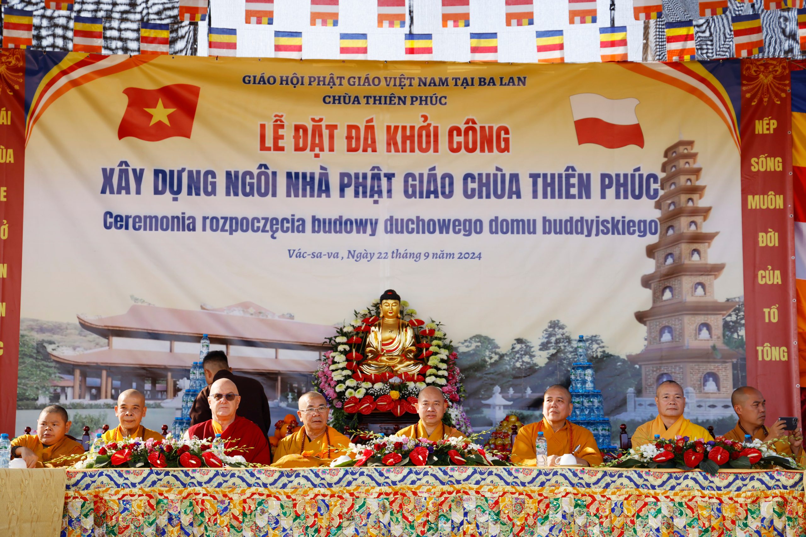 Lễ đặt đá xây dựng Chùa Thiên Phúc